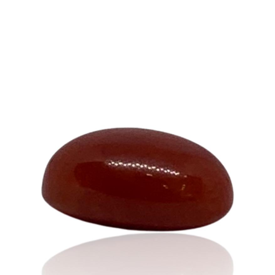 RED ITALIAN CORAL OVAL - 6.27 ct