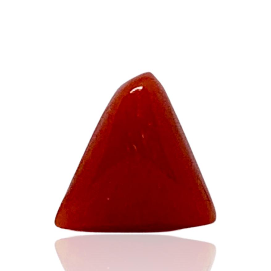 RED ITALIAN CORAL TRIANGLE - 3.85 ct