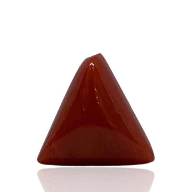 RED ITALIAN CORAL TRIANGLE - 5.72 ct