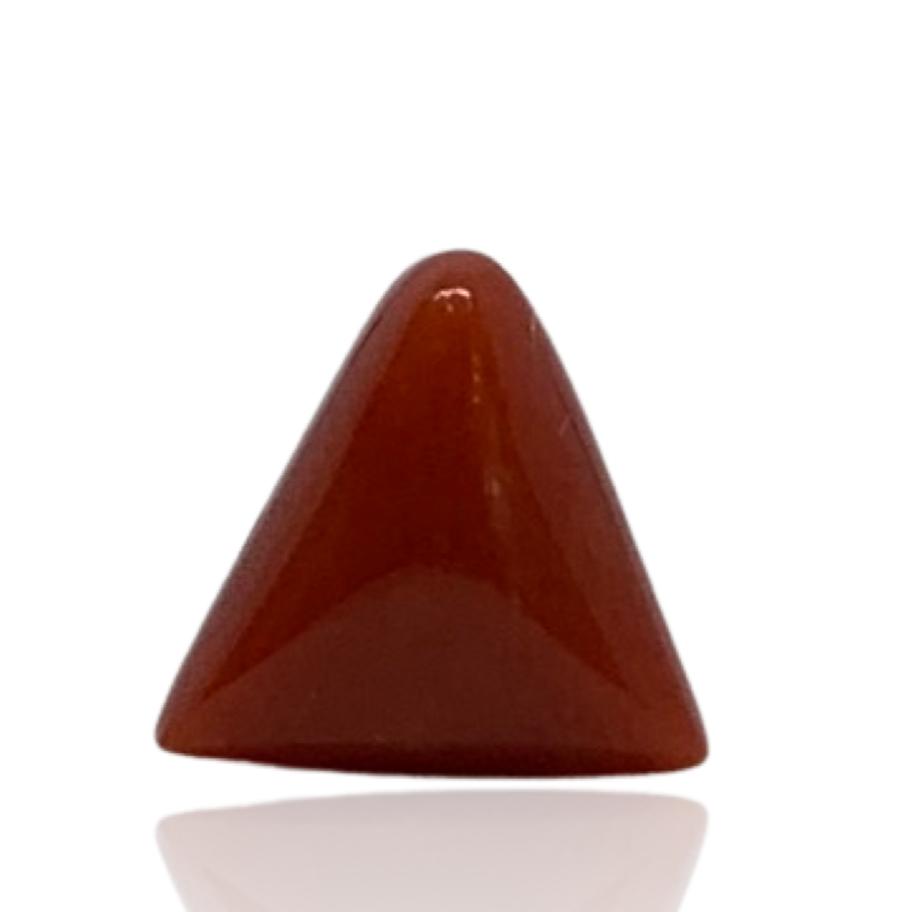 RED ITALIAN CORAL TRIANGLE - 3.91 ct
