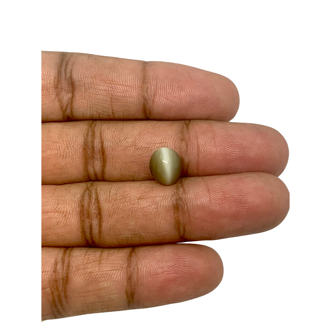 GREY QUARTZ CAT'SEYE - 4.18 ct