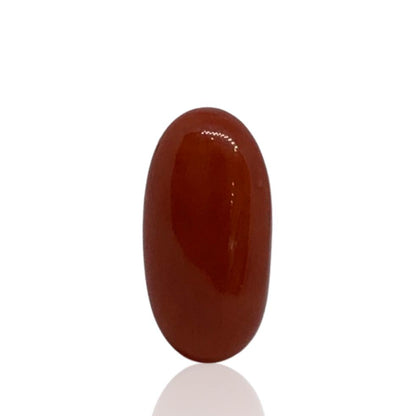 RED ITALIAN CORAL OVAL - 9.55 ct