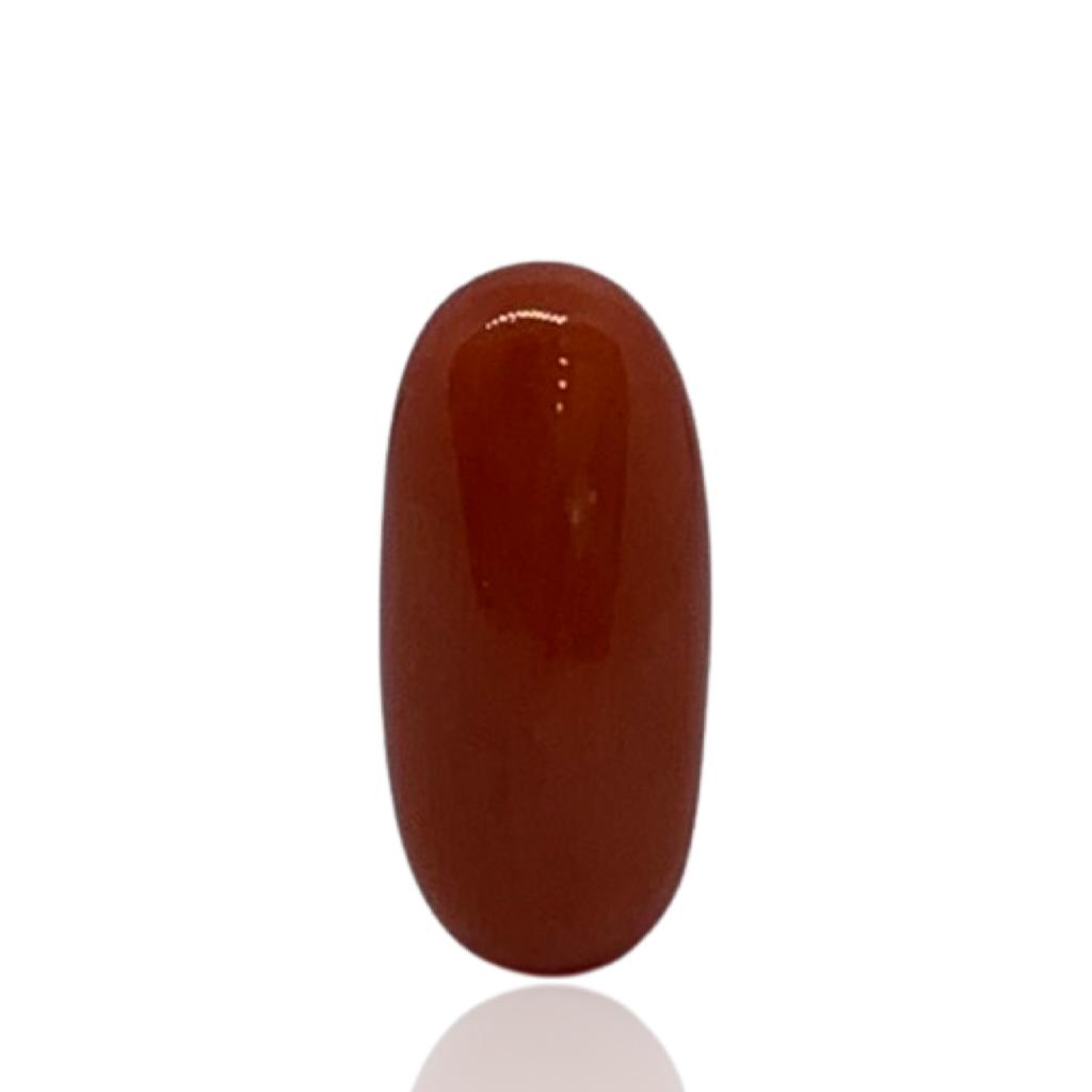 RED ITALIAN CORAL OVAL - 9.37 ct
