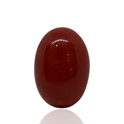 RED ITALIAN CORAL OVAL - 6.27 ct