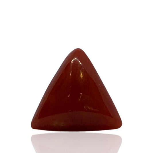 RED ITALIAN CORAL TRIANGLE - 4.51 ct