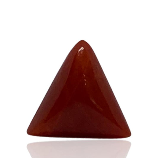 RED ITALIAN CORAL TRIANGLE - 4.62 ct